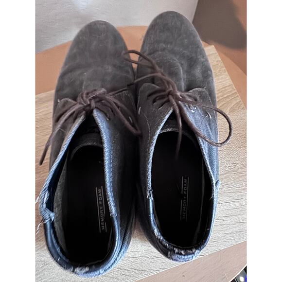 Men's IZOD Gray Canvas Lace-Up Chukka Boots Size 11M - Picture 4 of 9